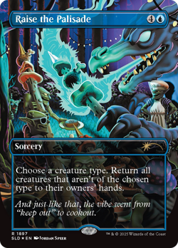 Raise the Palisade (Double Rainbow FOIL) #1897 | NM FOIL | SLD Magic MTG - Image 1