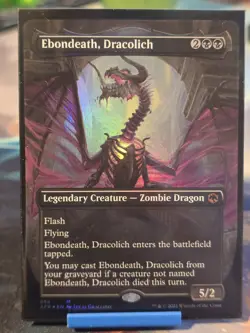 Ebondeath, Dracolich (Borderless) Adventures in the Forgotten Realms Foil - Image 1