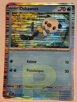 Oshawott R Fuoco Bianco WHT 021/086 R Promo Holo Foil R Pokemon R Italiano Good - Image 1