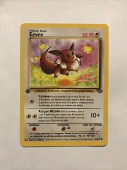 Eevee 51/64 1st Edition Jungle Set Spanish Non-Holo Pokemon Card - Image 1