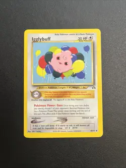 Igglybuff 40/75 Neo Discovery Unlimited 2001 Pokemon Card Uncommon NM - Image 1