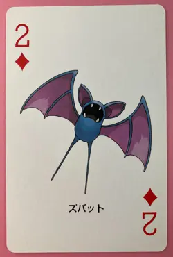 Zubat pokemon Playing Poker Card Fire Red Charizard Nintendo Japanese - Image 1