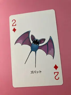 Zubat pokemon Playing Poker Card Fire Red Charizard Nintendo Japanese - Image 3