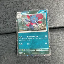 Weavile 021 Black Star Promo Cosmo Holo Pokemon Card - Image 1
