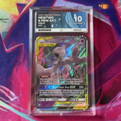 Mewtwo & Mew GX 71/236 Unified Minds ACE 10 GEM MINT PERFECT SUB GRADES Pokemon - Image 4