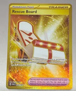 POKEMON TCG RESCUE BOARD 225/167 TWILIGHT MASQUERADE RARE GOLD HOLO MINT - Image 1