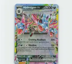 Pokemon TCG Surging Sparks Hydreigon EX Double Rare NM 119/191 - Image 1