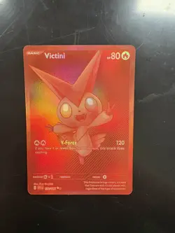 Pokemon Victini ex 172/086 White Flare Red Ultra Rare Pokemon Card NM-Mint - Image 1