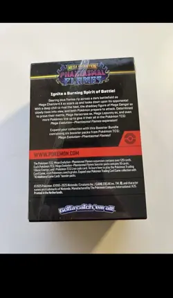 Pokemon TCG Mega Evolution Phantasmal Flames Booster Bundle (6 Packs) In Hand - Image 3