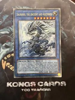 RA02-EN019 Sauravis, the Ancient and Ascended Quarter Century Secret Rare YuGiOh - Image 1
