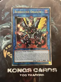 RA02-EN043 "Borrelend Dragon" Quarter Century Secret Rare YuGiOh! NEW - Image 1