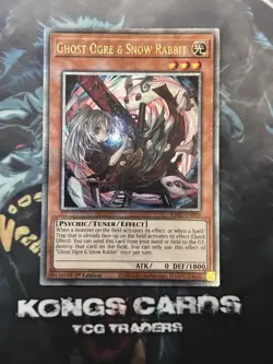 RA02-EN009 "Ghost Ogre & Snow Rabbit" Quarter Century Secret Rare YuGiOh! NEW - Image 1