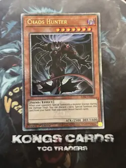 RA02-EN007 "Chaos Hunter" Quarter Century Secret Rare YuGiOh! NEW - Image 1