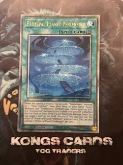 RA02-EN069 "Primeval Planet Perlereino" Quarter Century Secret Rare YuGiOh! NEW - Image 1