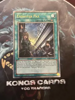 RA02-EN066 "Exosister Pax" Quarter Century Secret Rare YuGiOh! NEW - Image 1