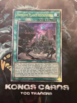 RA02-EN067 Primitive Planet Reichphobia Quarter Century Secret Rare YuGiOh! NEW - Image 1