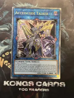 RA02-EN044 "Accesscode Talker" Quarter Century Secret Rare YuGiOh! NEW - Image 1