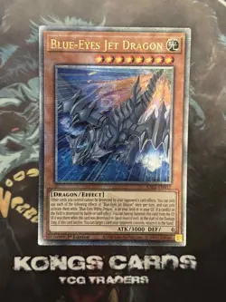 RA02-EN017 "Blue-Eyes Jet Dragon" Quarter Century Secret Rare YuGiOh! NEW - Image 1