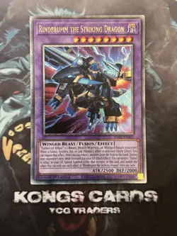 RA02-EN025 Rindbrumm the Striking Dragon Quarter Century Secret Rare YuGiOh! - Image 1