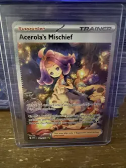 Acerola's Mischief 183/132 Secret Rare Pokemon Card Mint Condition - Image 1