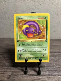 Ekans 46/62 1st Edition Fossil Set Pokemon Card NM/MINT!! -Fast Shipping!! - Image 1