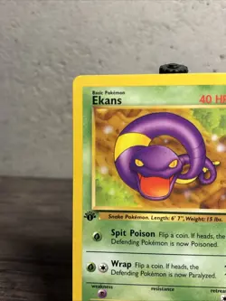 Ekans 46/62 1st Edition Fossil Set Pokemon Card NM/MINT!! -Fast Shipping!! - Image 2