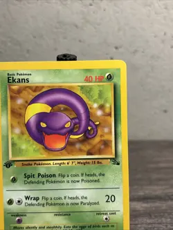 Ekans 46/62 1st Edition Fossil Set Pokemon Card NM/MINT!! -Fast Shipping!! - Image 3