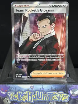 Pokemon Card Team Rocket's Giovanni 225/182 Destined Rivals Ultra Rare NM - Image 1