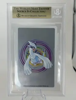 .5 FROM BLACK LABEL! 1999 Pokemon Silver Poker Set - Entei - BGS 10 Vintage Card - Image 2