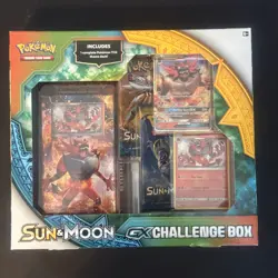 Pokemon TCG Sun & Moon GX Challenge Box Incineroar Card Holo (Factory Sealed) - Image 1