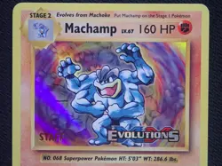 MACHAMP 59/108 STAFF - POKEMON XY EVOLUTIONS PRERELEASE STAMPED HOLO CARD - Image 2
