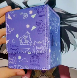Pokemon Card Deck Box Gengar Game Card Storage Box Hard Case Holder Desk Game US - Image 3