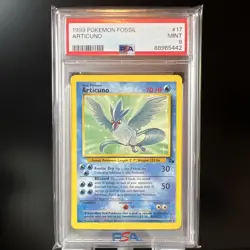1999 Pokemon Fossil Articuno #17 Unlimited Non-Holo PSA 9 Mint - 5442 - Image 1