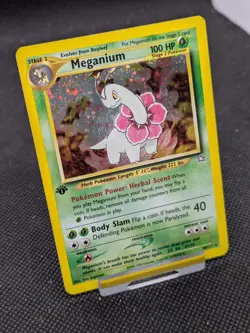 Pokemon TCG 2000 Neo Genesis Meganium 10/111 1st Edition Holo WOTC LP-NM - Image 2