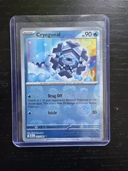 Pokemon TCG: Cryogonal 027/086 - Master Ball Holo - SV Black Bolt (NM) - Image 1