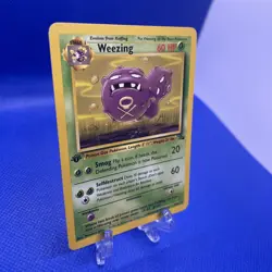 Weezing Pokemon TCG 1st Edition Fossil 45/62 NM Vintage clean never played - Image 2
