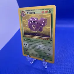 Weezing Pokemon TCG 1st Edition Fossil 45/62 NM Vintage clean never played - Image 3