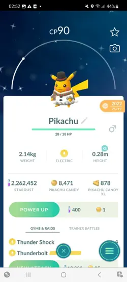 Pokemon Go Shiny Pikachu Christmas Costume 2022 - Image 1