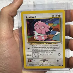 Pokemon TCG Vintage Snubbull 74/111 1995-2000 Neo Genesis Non Holo Common LP/NM - Image 1