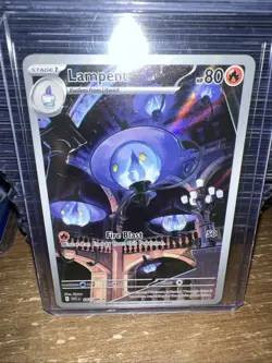 Lampent 102/086 White Flare Black Bolt Illustration Rare Holo Pokemon TCG NM+ - Image 1