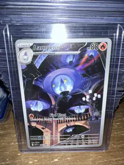 Lampent 102/086 White Flare Black Bolt Illustration Rare Holo Pokemon TCG NM+ - Image 3