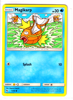 Magikarp 015/068 Hidden Fates ENGLISH Common 2019 Near Mint Pokemon - Image 1