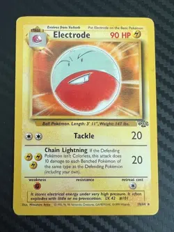 Pokemon TCG Electrode 18/64 Rare Unlimited Jungle Unlimited LP/MP - Image 1