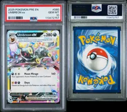 2025 POKEMON PRE EN-PRISMATIC EVOLUTIONS #060 UMBREON EX PSA 10 - Image 3