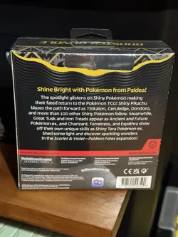 Pokemon Paldean Fates Booster Bundle Brand New Factory Sealed 6 Packs Mew U - Image 2
