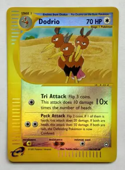 Dodrio - Aquapolis 46/147 2002 - E Reader - Pokemon TCG - WOTC - Reverse Holo - Image 1