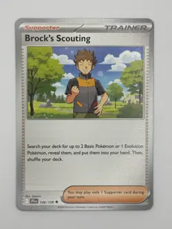 Pokemon - Brock's Scouting - 146/159 Uncommon SV09: Journey Together NM - Image 1