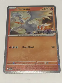 [Stamped] Reshiram 22/142 Stellar Crown Stamped Cosmo Foil - Pokemon TCG Promo - Image 1