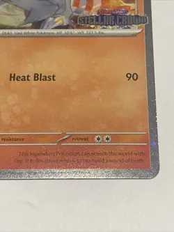 [Stamped] Reshiram 22/142 Stellar Crown Stamped Cosmo Foil - Pokemon TCG Promo - Image 2