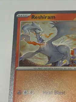 [Stamped] Reshiram 22/142 Stellar Crown Stamped Cosmo Foil - Pokemon TCG Promo - Image 4